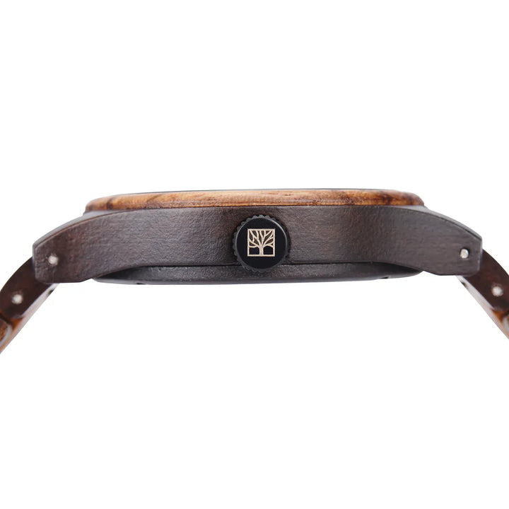 Roadtripmadewood Montre en bois Montre Horizon - Équinoxe en bois