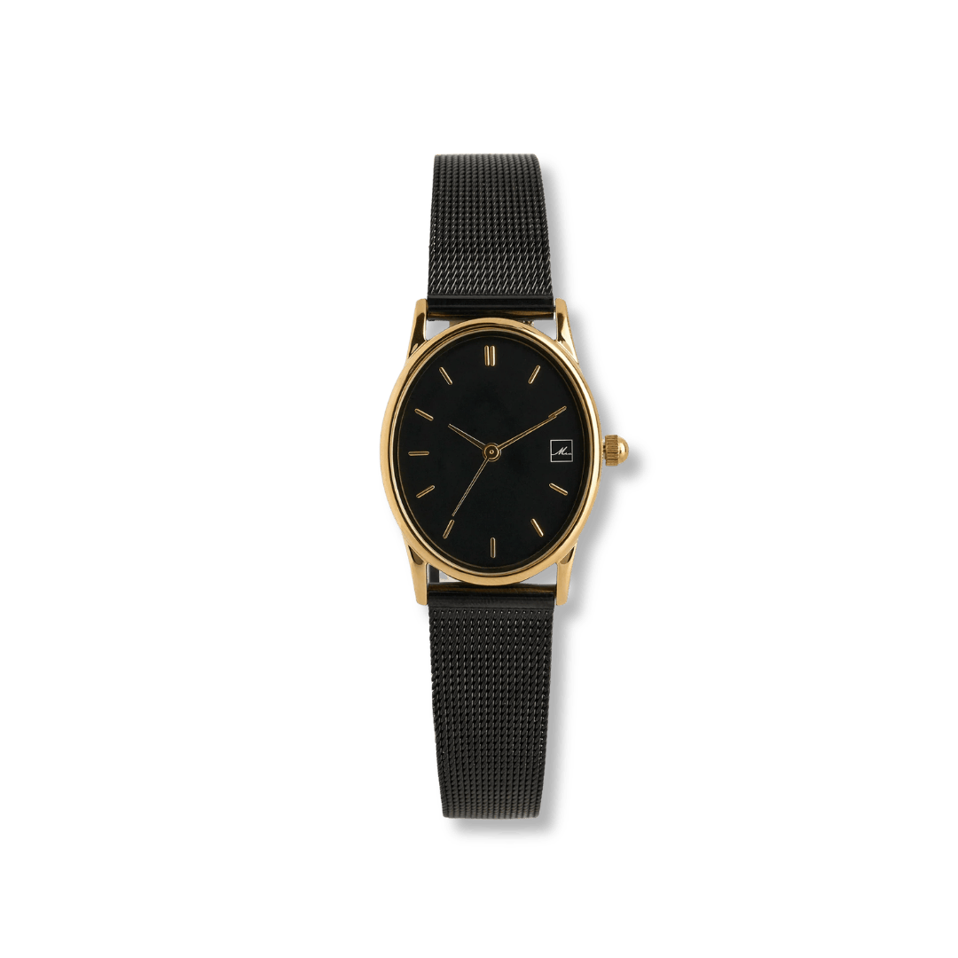 Montre Mia acier inox Abby Mia Bijoux Montre Acier inoxydable plaqué or jaune et noir W422M01DONO Montre Mia acier inox Abby | Mathieu Blanchard Joaillerie Mathieu Blanchard Joaillerie