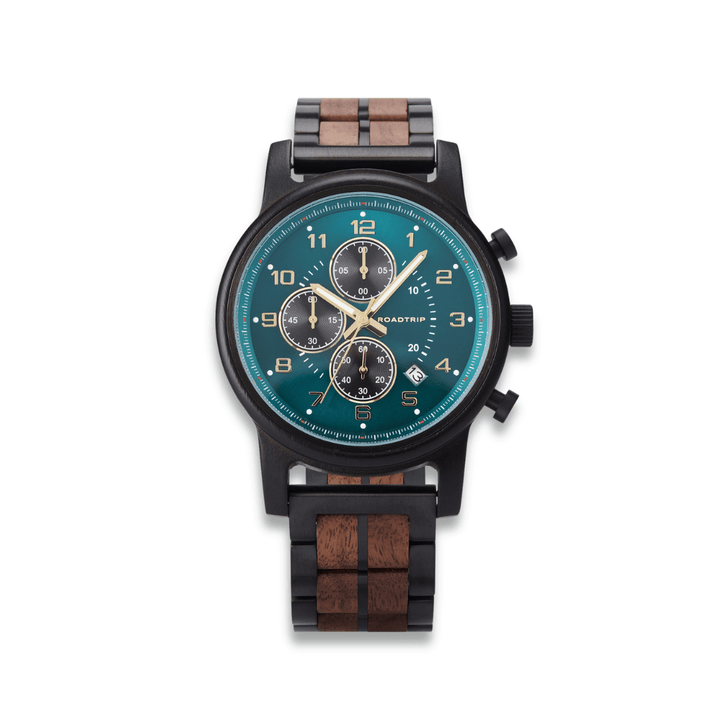 Roadtripmadewood Montre en bois Montre Odyssée - Canopée en bois