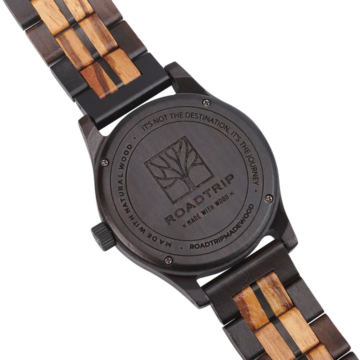 Roadtripmadewood Montre en bois Montre Odyssée - Canopée en bois