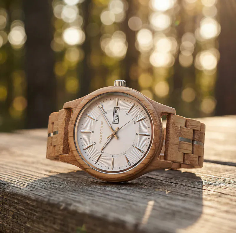 Roadtripmadewood Montre en bois Montre Roadtrip - L’Éveil en bois