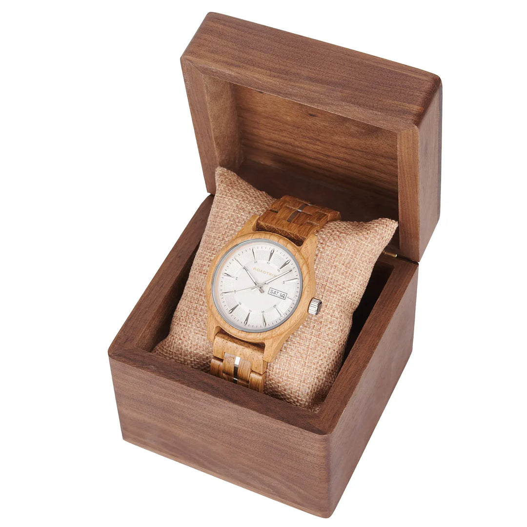 Roadtripmadewood Montre en bois Montre Roadtrip - L’Éveil en bois