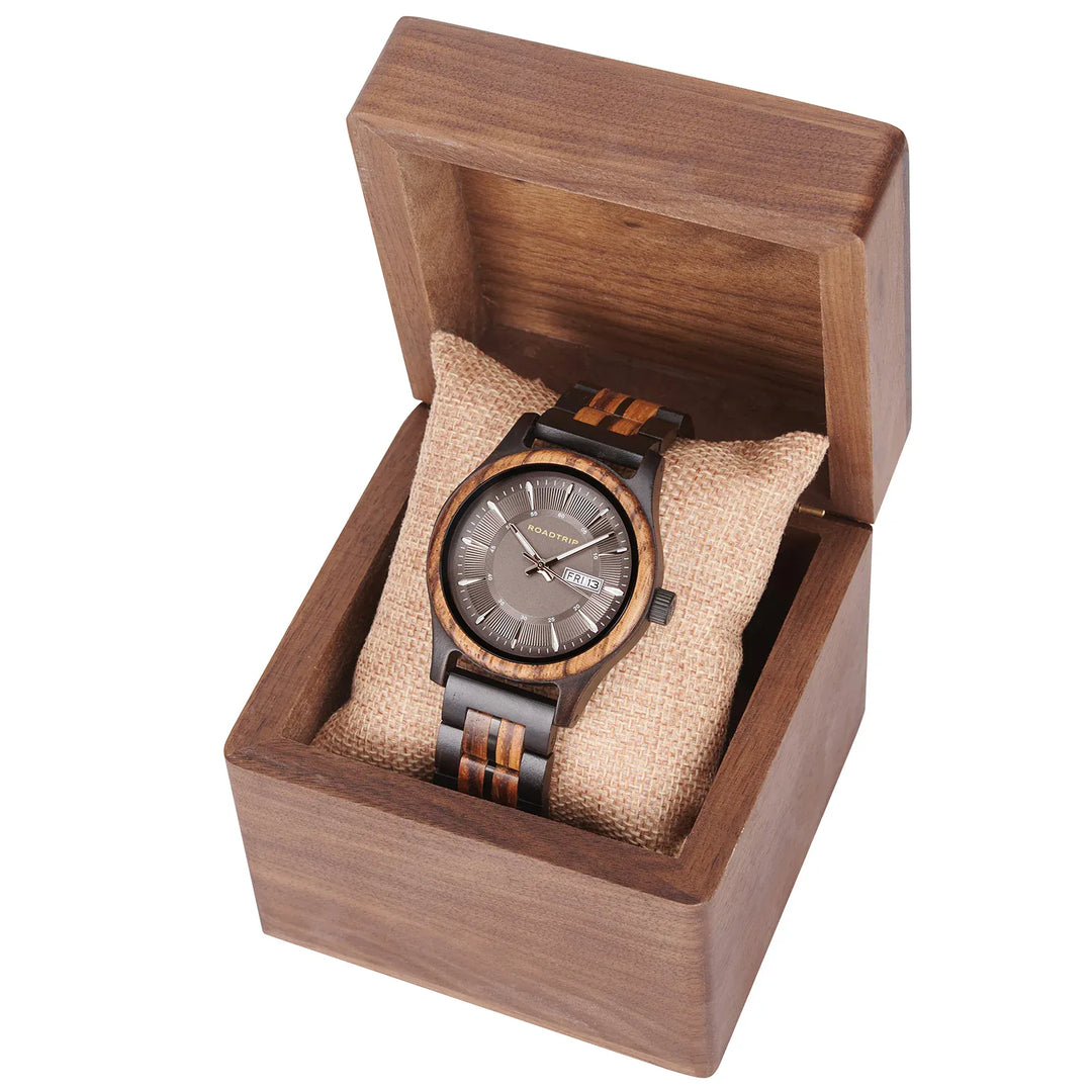 Roadtripmadewood Montre en bois Montre Roadtrip - L’Instinct en bois