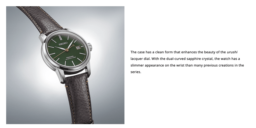 Seiko TIME ONLY Montre Seiko Presage Craftsmanship Series SPB407J1