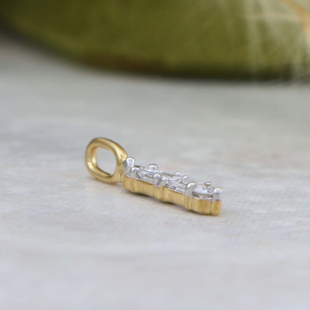 Mathieu Blanchard Collier Pendentif Barre de diamants