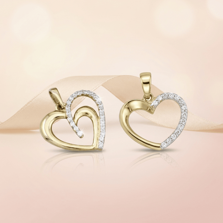 Pendentif Cœur en or 10K - Colliers Pendentif Coeur en or solide 10K | Bijouterie Mathieu Blanchard Mathieu Blanchard Joaillerie
