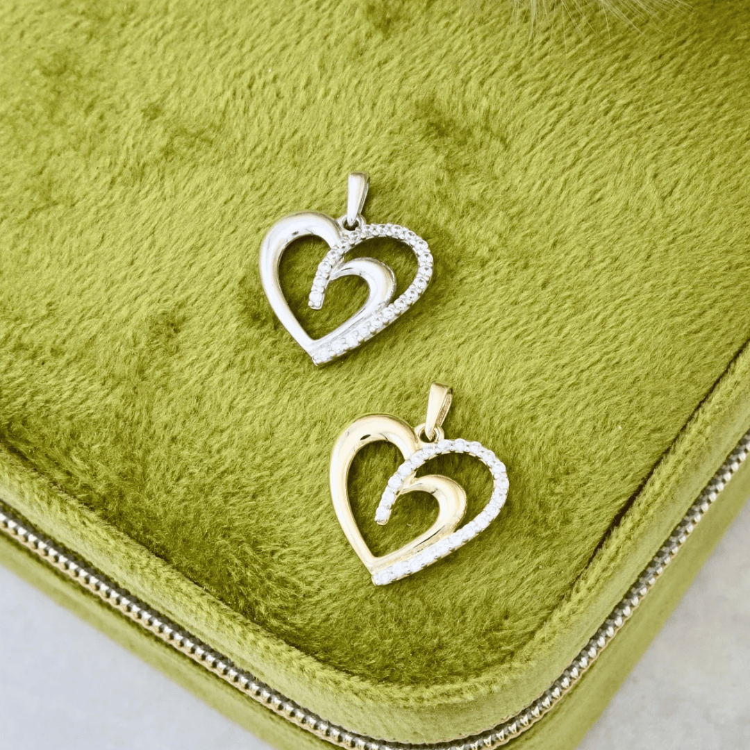 - Colliers Pendentif Coeur en or 10K