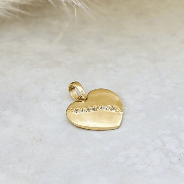 - Colliers Pendentif Coeur en or 10K