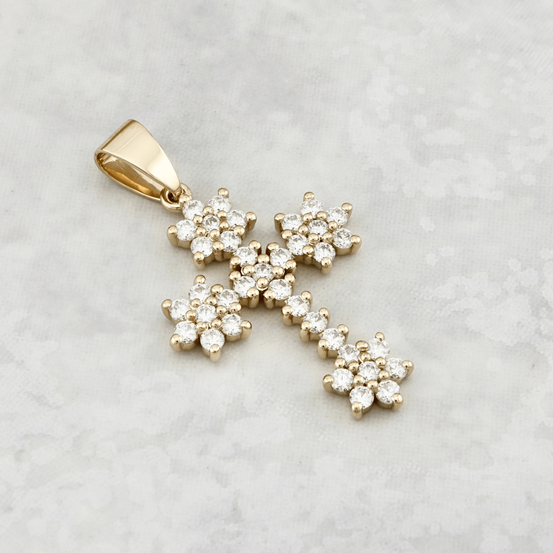 Pendentif Croix Mathieu Blanchard Pendentif Croix en or et  diamants | Mathieu Blanchard Mathieu Blanchard Joaillerie