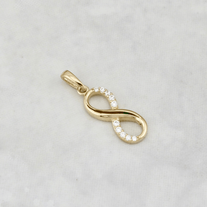 Pendentif Infini - Breloques et pendentifs Pendentif Infini en or jaune ou blanc 10K | Mathieu Blanchard Mathieu Blanchard Joaillerie