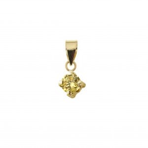 Pendentif Pierres de naissance en or jaune 10K - Boucles d&