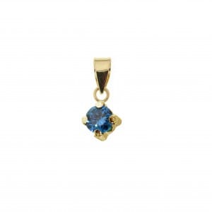 Pendentif Pierres de naissance en or jaune 10K - Boucles d&