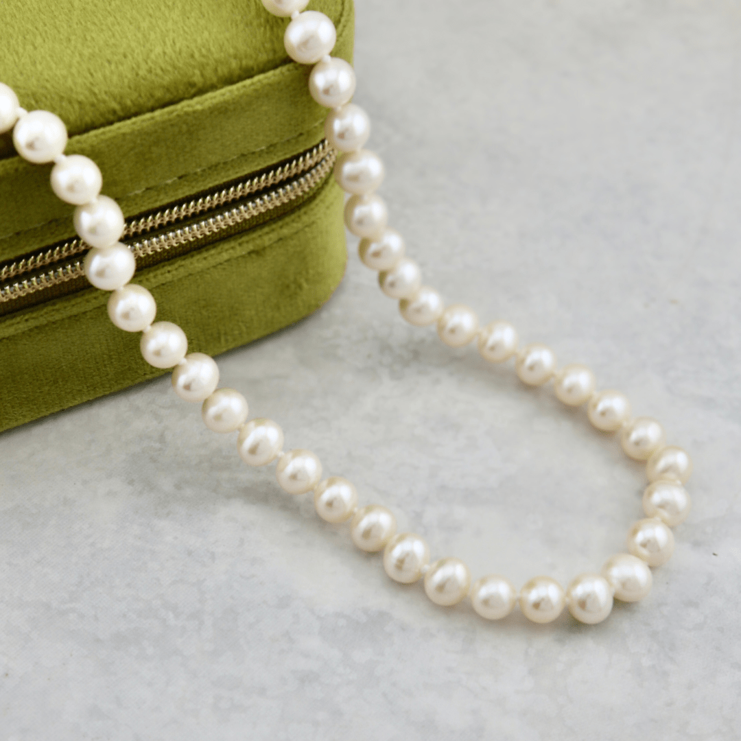 Perles 5.5 mm et or jaune 14K Mathieu Blanchard Joaillerie Collier ou bracelet Perles d&