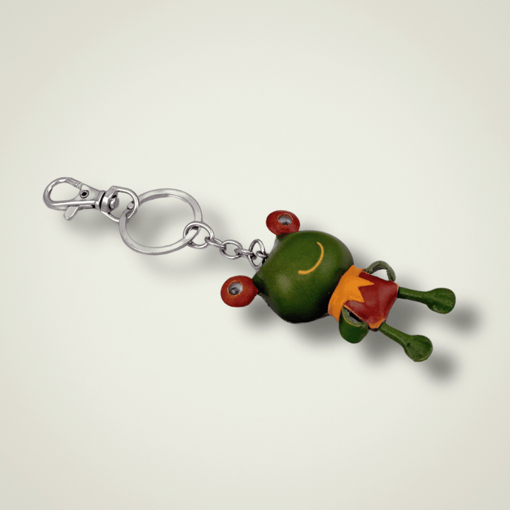 Porte clefs Grenouille Mathieu Blanchard ACCESSOIRES PPOM20158S Porte-clefs Grenouille rembourré en cuir | Mathieu Blanchard Mathieu Blanchard Joaillerie