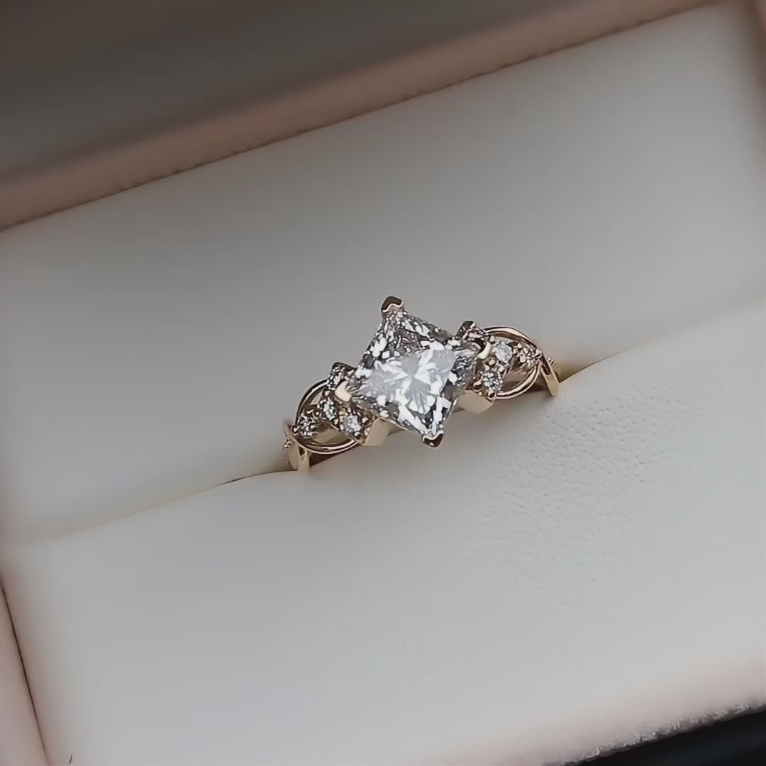 Princess Engagement Diamond Ring