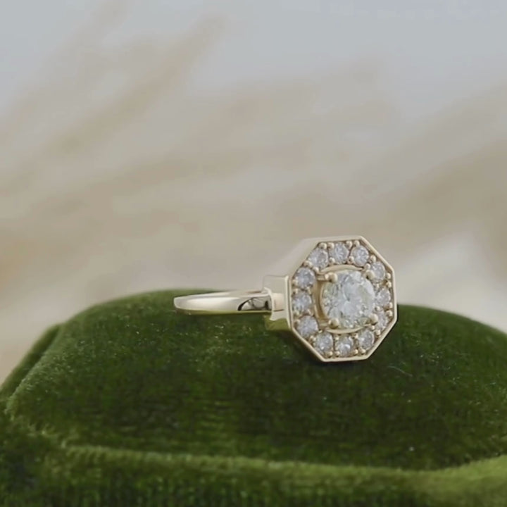 Bague Art Deco Diamants