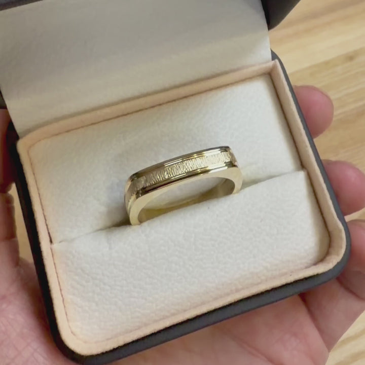 Bague Signet texturé