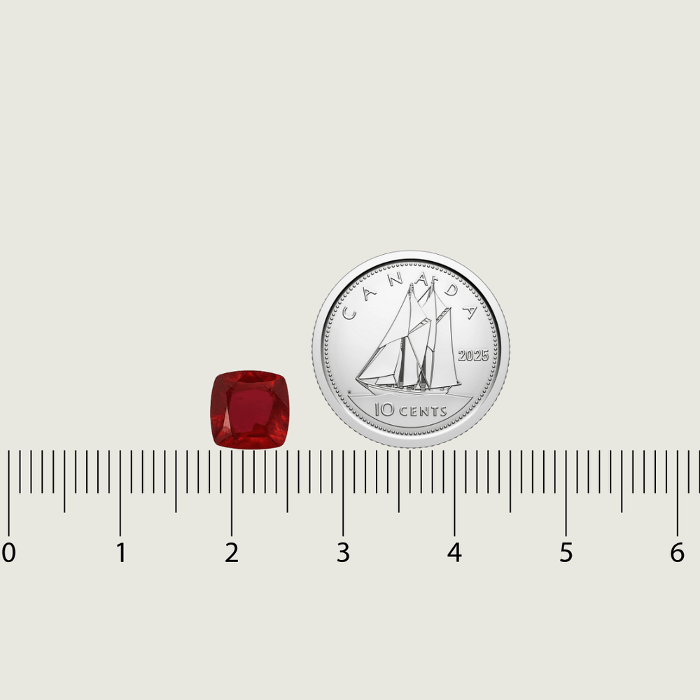 Rubis Naturel de Madagascar Taille coussin 7x7 mm Mathieu Blanchard PRUM14279S Rubis Naturel de Madagascar Taille coussin 7x7 mm Mathieu Blanchard Joaillerie
