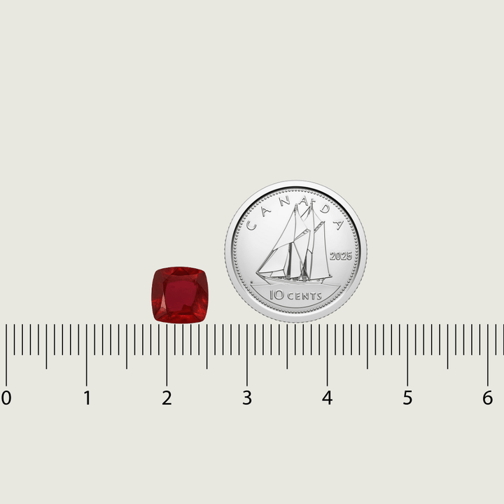 Rubis Naturel de Madagascar Taille coussin 7x7 mm Mathieu Blanchard PRUM14279S Rubis Naturel de Madagascar Taille coussin 7x7 mm Mathieu Blanchard Joaillerie