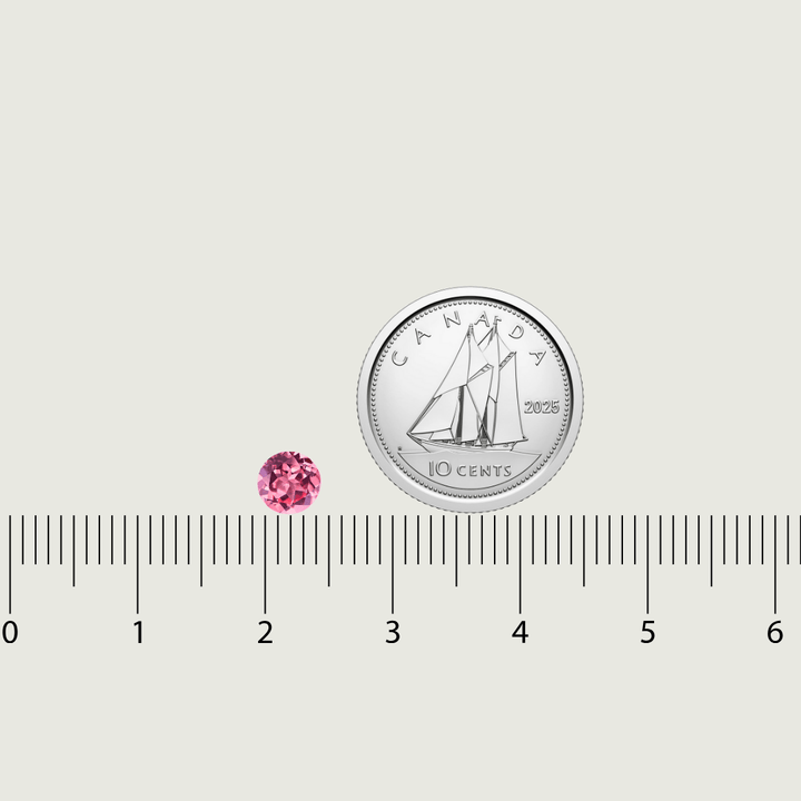 Saphir Naturel Rose Taille brillant rond 5 mm en titane Mathieu Blanchard Titane PRUM14284S Saphir Naturel Rose Taille brillant rond 5 mm en titane Mathieu Blanchard Joaillerie