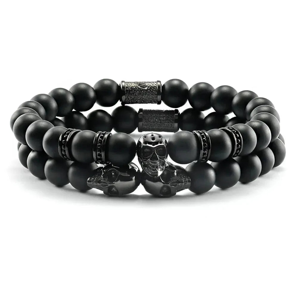 Trio de bracelets Storm en acier inoxydable SkeletonHD Bracelets Acier inoxydable Trio de bracelets Storm pour homme | Mathieu Blanchard Mathieu Blanchard Joaillerie