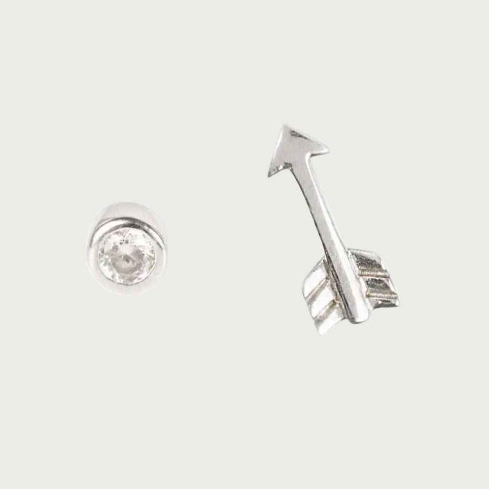 Caroline Néron Boucles d'oreilles It Girl CZ en argent