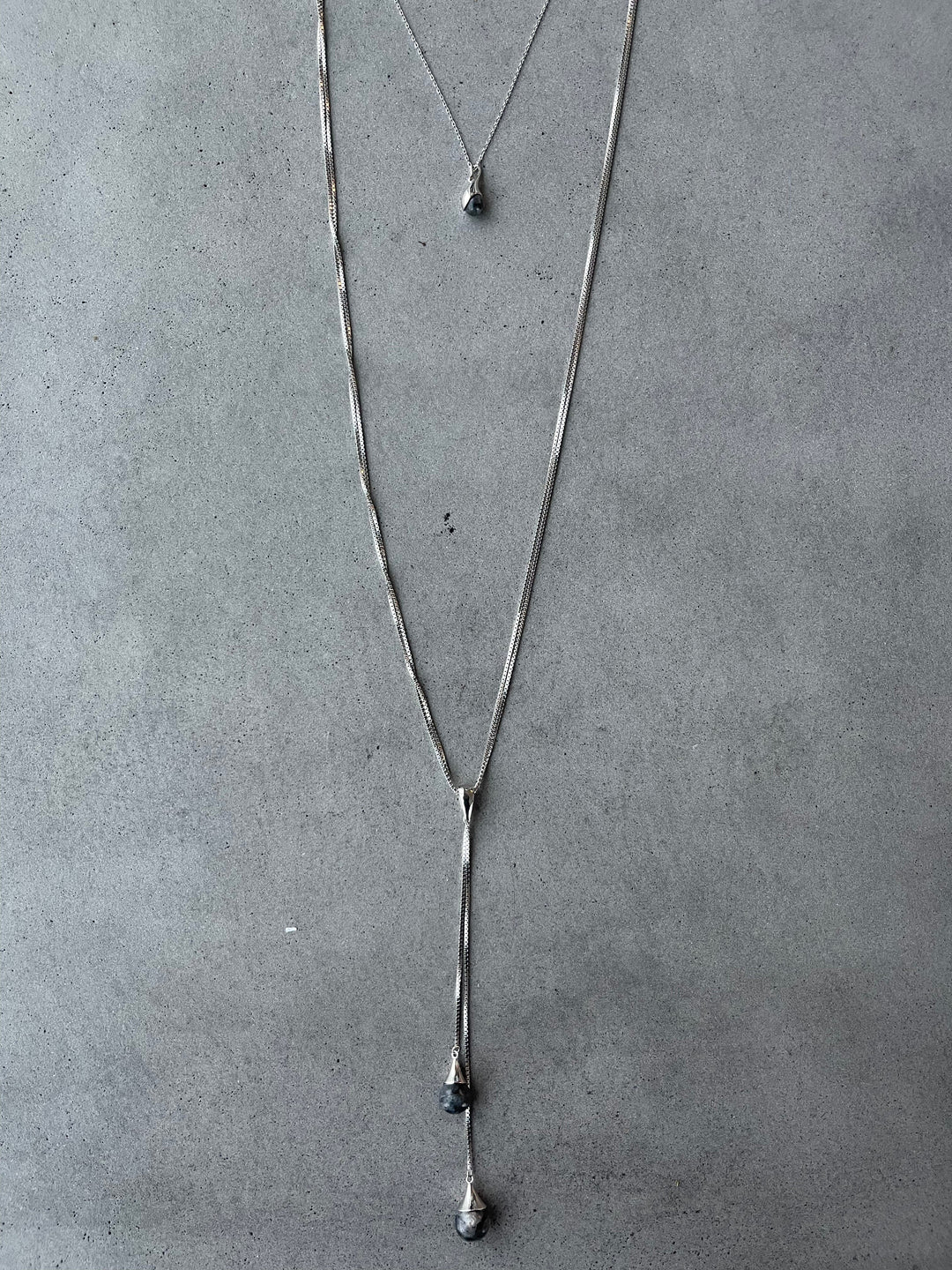 Caroline Néron Colliers Collier Perle de Mère Labradorite et argent sterling