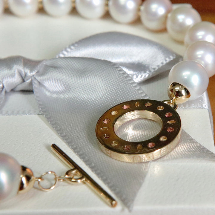 Mathieu Blanchard Colliers Or 14K / 18 pouces Collier perles d'eau douce en or 14K serti de tourmalines et diamants