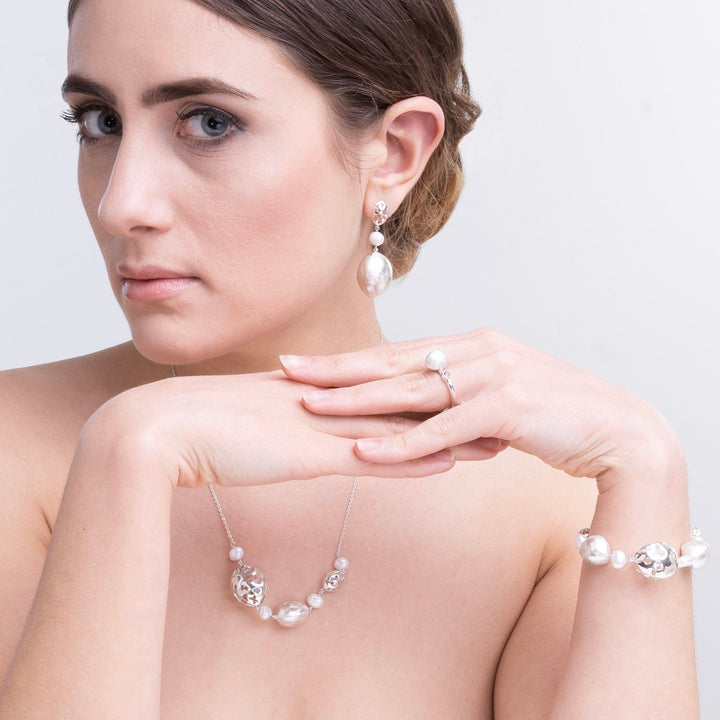 Serafino Bracelets Bracelet Bulbeux en argent sterling et perles