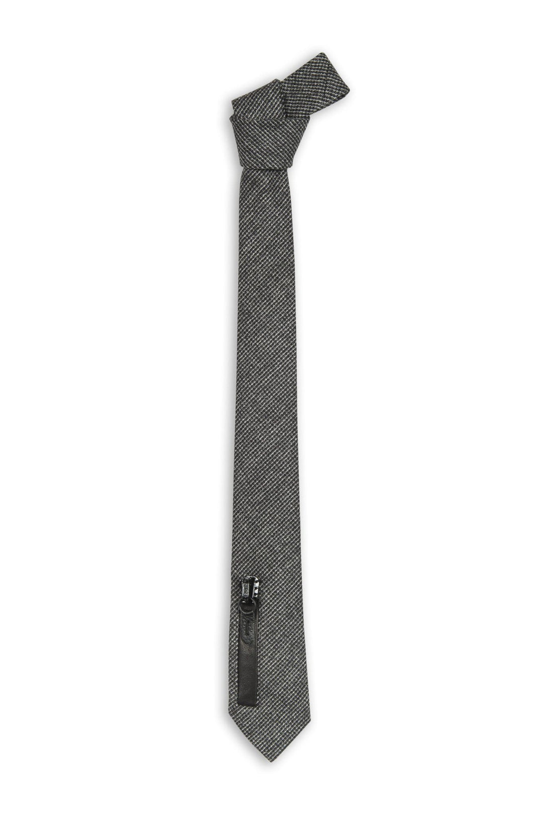 Swell Fellow Cravate 2.5''x 58'' - Sans le mouchoir assorti / Gris / 100% Laine Cravate Henri