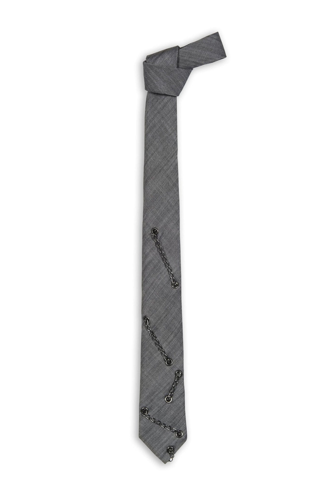 Swell Fellow Cravate 2.5''x 58'' - Sans le mouchoir assorti / Gris / 100% Laine Cravate Mauro